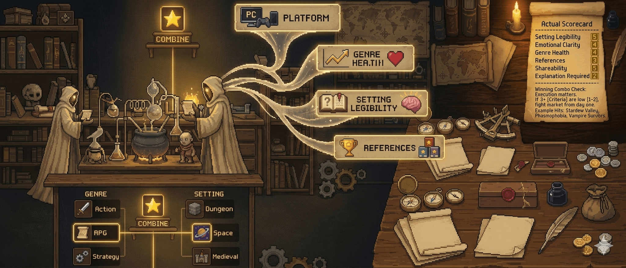 Cover image for article: How to score your game concept before you write a single line of code